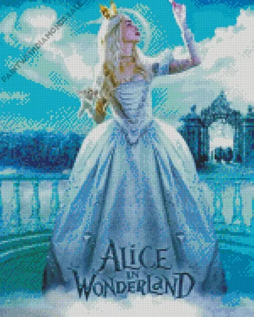 alice in wonderland white queen Diamond Dotz