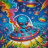 Cool Alien Smoking Diamond Painting