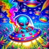 Cool Alien Smoking Diamond Painting