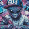 Alien Tattoo Artist Diamond Painting