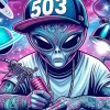 Alien Tattoo Artist Diamond Painting