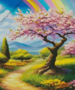 Almond Blossom And Rainbow Diamond Painting