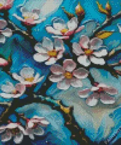 Almond Blossom Tree Diamond Paintings