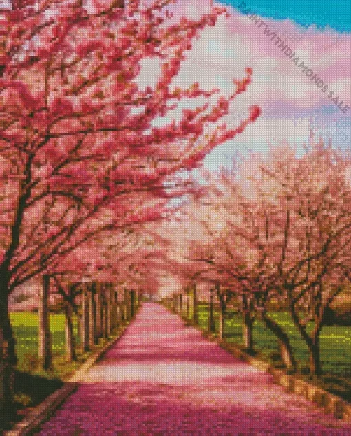 Almond Blossom Trees Diamond Painting