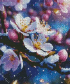 Almond Blossoms Diamond Painting