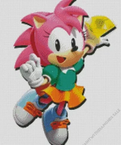 Amy Rose Sonic The Hedgehog Diamond Painting