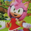 Amy Rose Character Diamond Painting