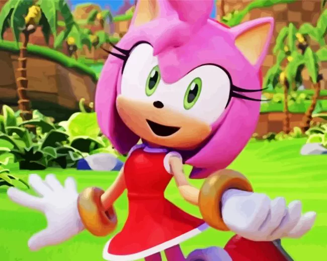 amy rose character Diamond Paints Amy Rose Character Diamond Painting