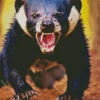 Angry Tasmanian Devil Diamond Painting