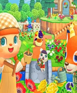 Animal Crossing Video Game Diamond Painting