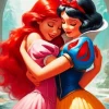 Princess Ariel And Snow White Diamond Painting