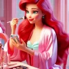 Ariel Doing Make Up Diamond Painting