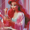 Ariel Doing Make Up Diamond Painting