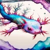 axolotl art Diamond Paints