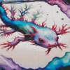 axolotl art Diamond With Numbers