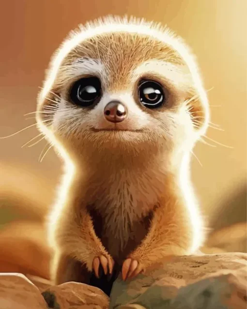 Baby Meerkat Diamond Painting