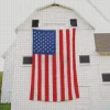 Barn With American Flag Diamond Paintings