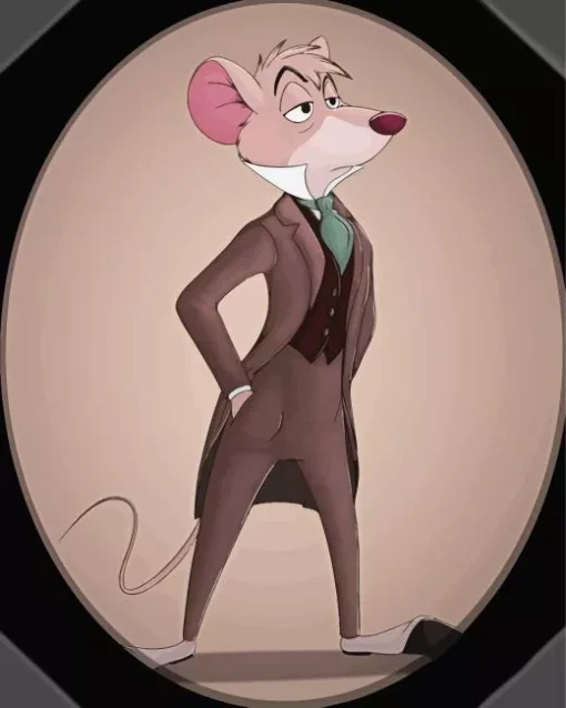 Basil Of Baker Street The Great Mouse Detective Diamond Painting