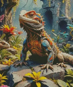 Aesthetic Bearded Dragon Diamond Painting