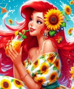 Beautiful Princess Ariel Diamond Painting