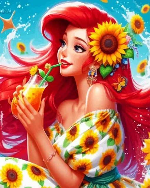 Beautiful Princess Ariel Diamond Painting