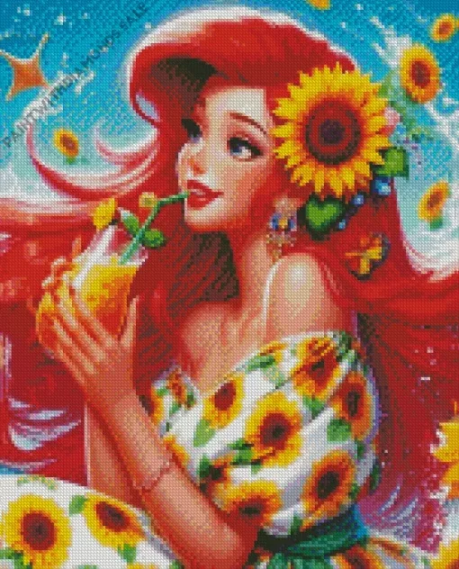 Beautiful Princess Ariel Diamond Painting