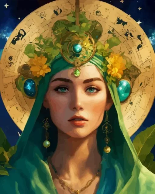 Beautiful Virgo Lady Diamond Painting