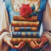 Beauty Books And Rose Diamond Painting