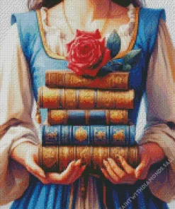 Beauty Books And Rose Diamond Painting