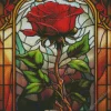 Beauty And The Beast Red Rose Diamond Painting