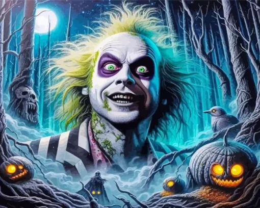 Scary Beetlejuice Diamond Paintings