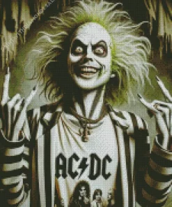 Beetlejuice Rock Star Diamond Paintings