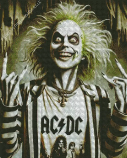 Beetlejuice Rock Star Diamond Paintings