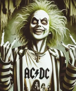 Beetlejuice Rock Star Diamond Paintings