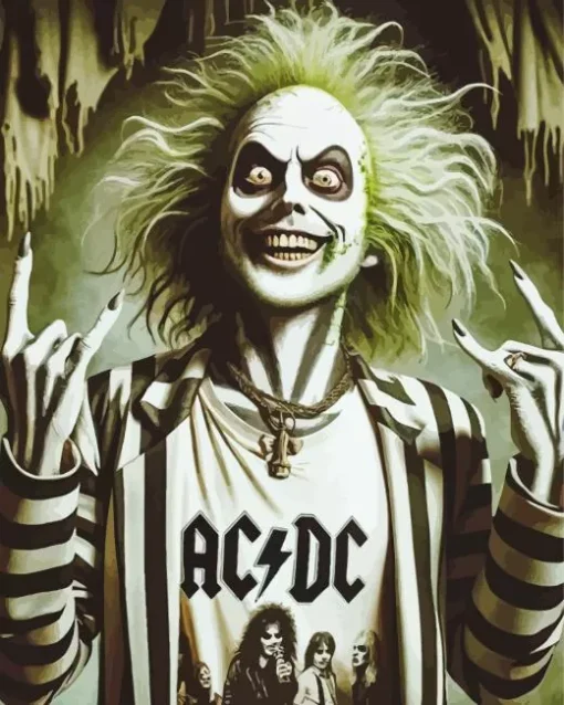 Beetlejuice Rock Star Diamond Paintings