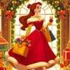 Princess Belle Disney Christmas Diamond Painting