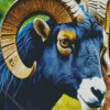 Black Bighorn Sheep Diamond Painting