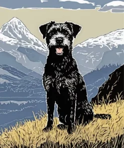 Black Schnauzer Diamond Painting