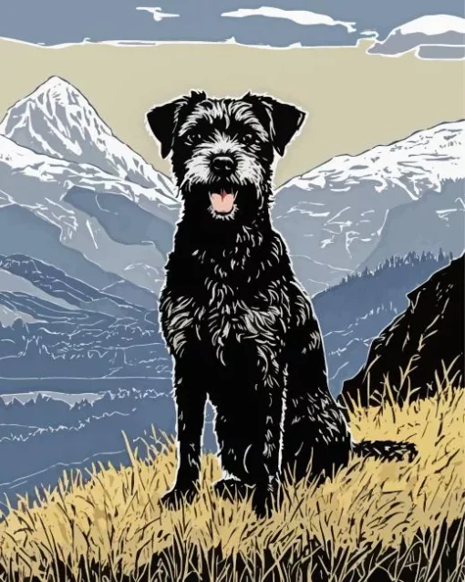 Black Schnauzer Diamond Painting