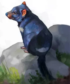 Black Tasmanian Devil Diamond Painting