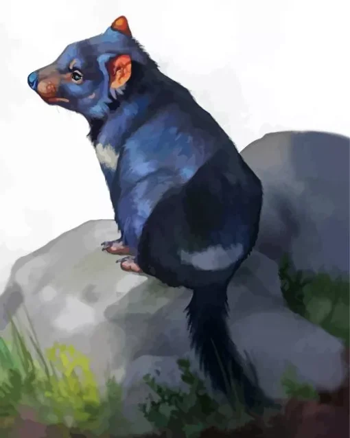 Black Tasmanian Devil Diamond Painting