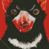 Black Tasmanian Devil Art Diamond Painting