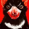 Black Tasmanian Devil Art Diamond Painting