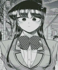 Black And White Komi Shouko Diamond Painting