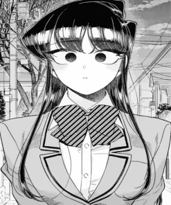 Black And White Komi Shouko Diamond Painting