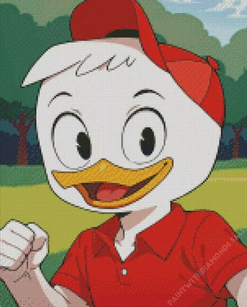 Cartoon Huey Duck Diamond Painting