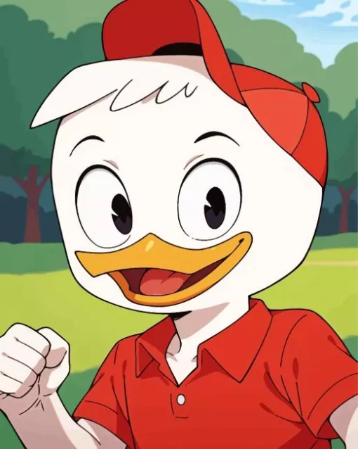 Cartoon Huey Duck Diamond Painting