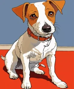 Cartoon Jack Russell Diamond Painting