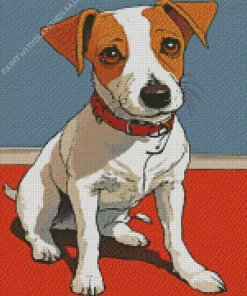 Cartoon Jack Russell Diamond Painting