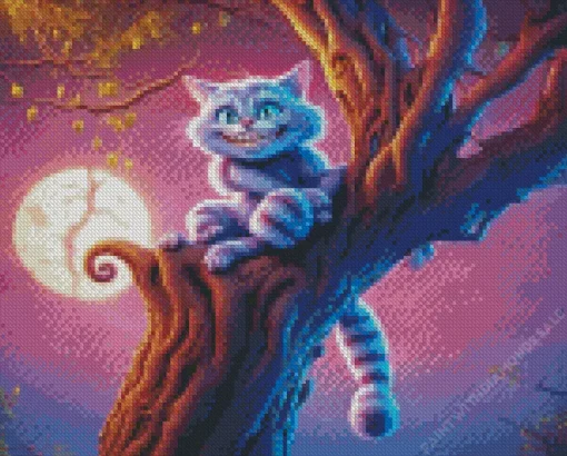 cheshire cat alice in wonderland Diamond Paintings